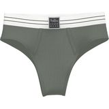 Björn Borg - Original Highwaist Brief - Damesondergoed - Zwart - Biokatoen - 2-pack