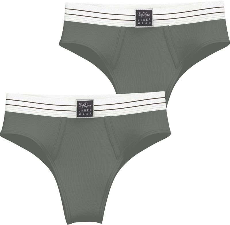 Björn Borg - Original Highwaist Brief - Damesondergoed - Zwart - Biokatoen - 2-pack