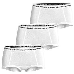 Björn Borg - Soft cotton stretch 3-pack mini boxershorts wit - Dames