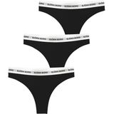 Björn Borg - Logo String - Set van 3 - Zwart - Katoen