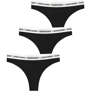 Björn Borg - Logo String - Set van 3 - Zwart - Katoen