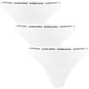 Björn Borg - Logo String - Onderbroek - Wit - Katoen - Set van Drie