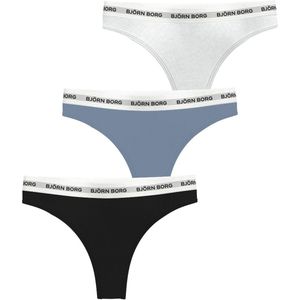 Björn Borg - Logo - Strings - Zwart - Katoen - 3-Pack