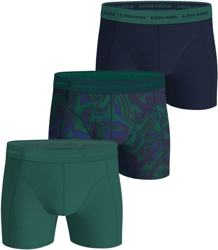 Björn Borg - Cotton Stretch Boxer - Multipack 3 - 95% Katoen, 5% Elastaan