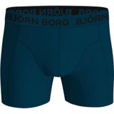 Björn Borg - Cotton Stretch Boxershort - Zwart/Groen/Blauw - 5 Stuks - Heren Onderbroeken