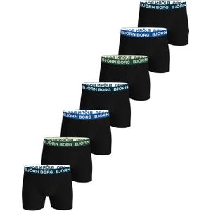 Björn Borg - Cotton Stretch - Boxershorts - 7-Pack - Katoen - Zwart