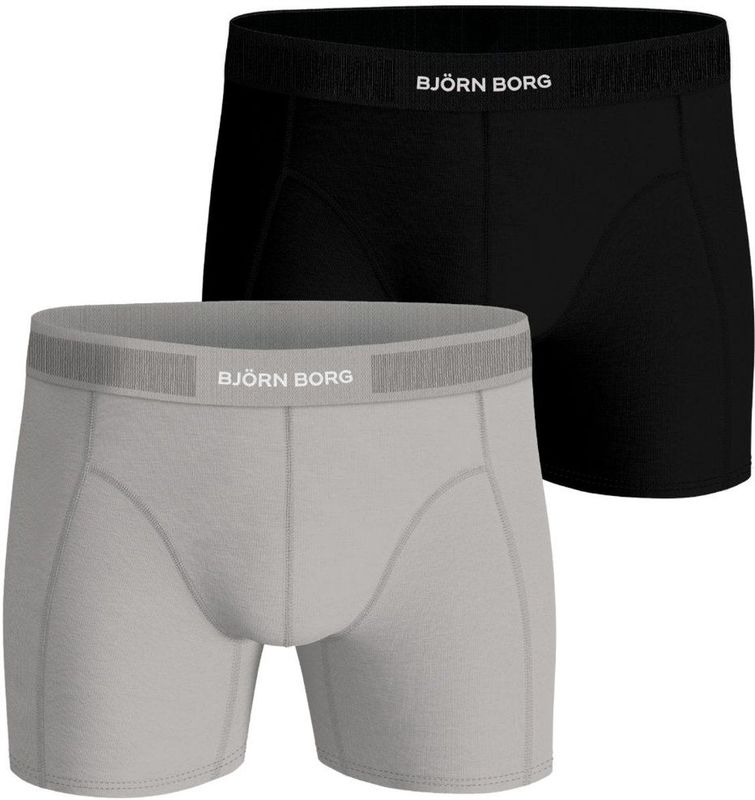 Bjorn Borg - Lyocell Boxershorts - Zwart - Grijs - 2-pack