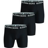 Björn Borg - Sports Microfiber Boxer - Zwart - 3-Pack - Gerecycled Polyester