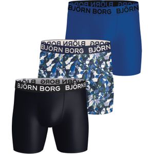 Björn Borg - Sports Microfiber Boxer Multipack 3-Pack - Zwart - Gerecycled Polyester
