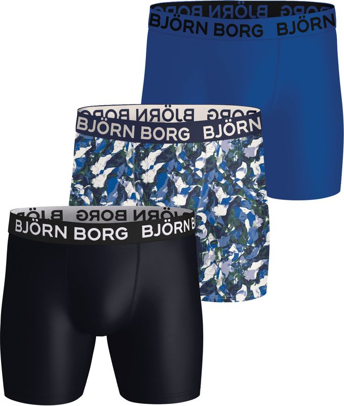 Björn Borg - Sports Microfiber Boxer Multipack 3-Pack - Zwart - Gerecycled Polyester