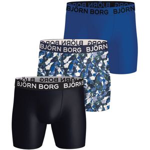 Björn Borg - Sports Microfiber Boxer Multipack 3-Pack - Zwart - Gerecycled Polyester