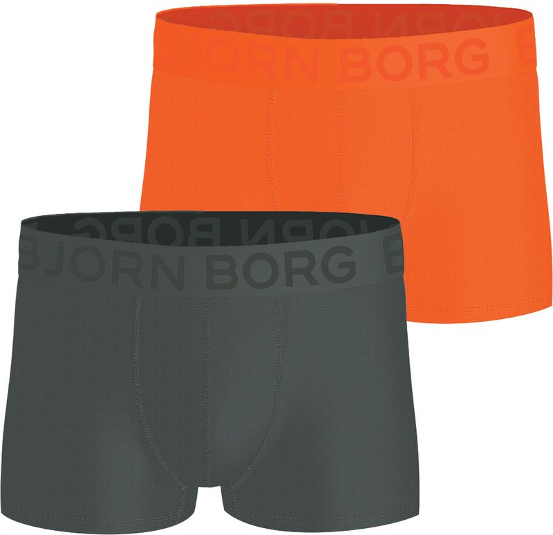 Bjorn Borg - Sports Mesh - Boxershorts - Oranje, Groen - Set van 2