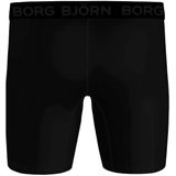 Bjorn Borg - Sports Lightweight Long Boxers - 2-Pack - Zwart Blauw - Microfiber