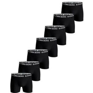 Björn Borg - Cotton Stretch Boxershorts - 7-pack - Zwart - Katoen