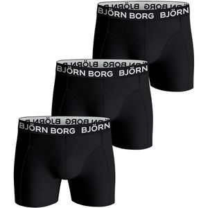 Boxershorts 3-Pack jongens onderbroeken - Cotton Stretch - Katoenen jongens onderbroeken  - Zwart