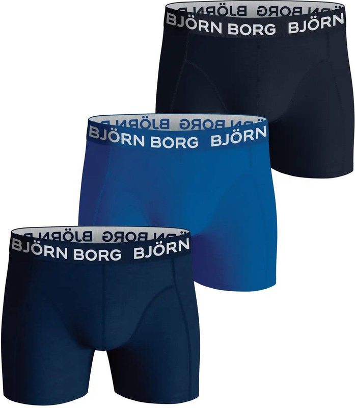 Bjorn Borg - Boxershorts - Blauw - 3-Pack - Katoenen jongens onderbroeken