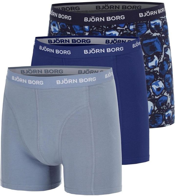 Bjorn Borg - Cotton Stretch - Boxershorts - Blauw - Set van 3