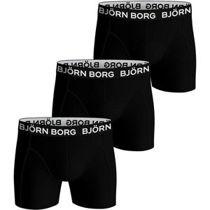 Björn Borg - Cotton Stretch - Boxershorts - 3-Pack - Zwart - Katoen