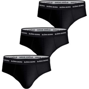Bjorn Borg - Cotton Stretch - Heren Slips - Zwart - 3-pack