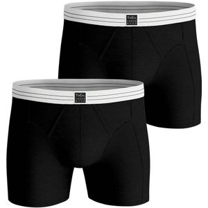 Bjorn Borg Viscose Cotton Blend boxers, heren boxers normale lengte (2-pack), zwart, zwart