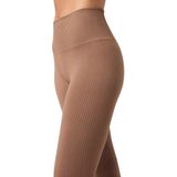 Björn Borg - Studio Seamless Ribbed Tights - Legging - Acorn - Gerecycled Polyamide