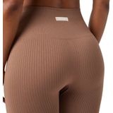 Björn Borg - Studio Seamless Ribbed Tights - Legging - Acorn - Gerecycled Polyamide