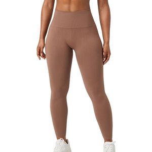 Björn Borg - Studio Seamless Ribbed Tights - Legging - Acorn - Gerecycled Polyamide