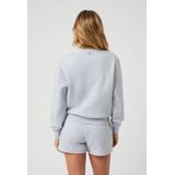 Björn Borg - Centre Sweatshirt - Damestrui - Light Grey Melange - Oversized Fit