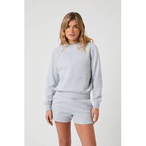 Björn Borg - Centre Sweatshirt - Damestrui - Light Grey Melange - Oversized Fit