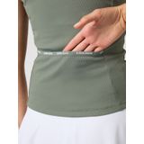 Björn Borg - Ace Pocket Ribbed Tank Top - Tennistop - Agave Green - Gerecycled Polyamide