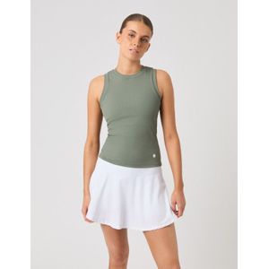 Björn Borg - Ace Pocket Ribbed Tank Top - Tennistop - Agave Green - Gerecycled Polyamide