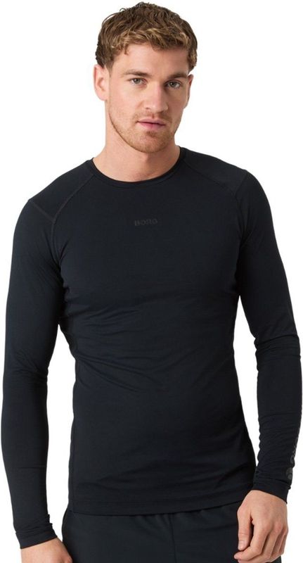 Björn Borg - Borg Soft Compression T-Shirt - Zwart - Lange Mouwen