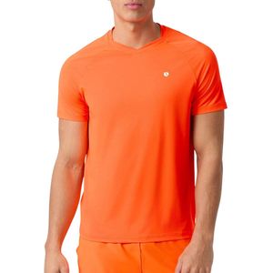 Björn Borg - Ace - Tennisshirt - Shocking Orange - 90% Gerecycled Polyester