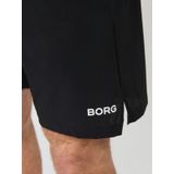 Borg - Zip Shorts - Korte Broeken - Zwart - Katoen