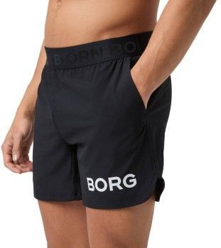 Björn Borg - Borg Short Shorts - Sportbroek - Zwart - 92% Polyester, 8% Elastaan