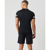 Björn Borg Sportshirt Heren Korte Mouw - Zwart - Gerecycled Polyester
