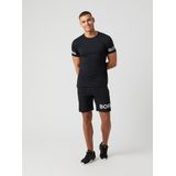 Björn Borg Sportshirt Heren Korte Mouw - Zwart - Gerecycled Polyester