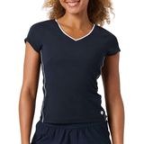 Tennisshirt Björn Borg Women Ace V-Neck T-Shirt Night Sky-S