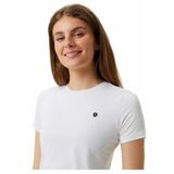 Björn Borg - Ace Slim T-Shirt - Sportshirt - Brilliant White - Gerecycled Polyester