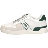 Björn Borg - Sneakers - Wit/Groen - Platte Zool - Vetersluiting