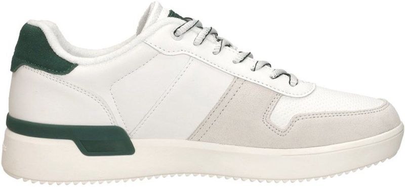 Björn Borg - Sneakers - Wit/Groen - Platte Zool - Vetersluiting