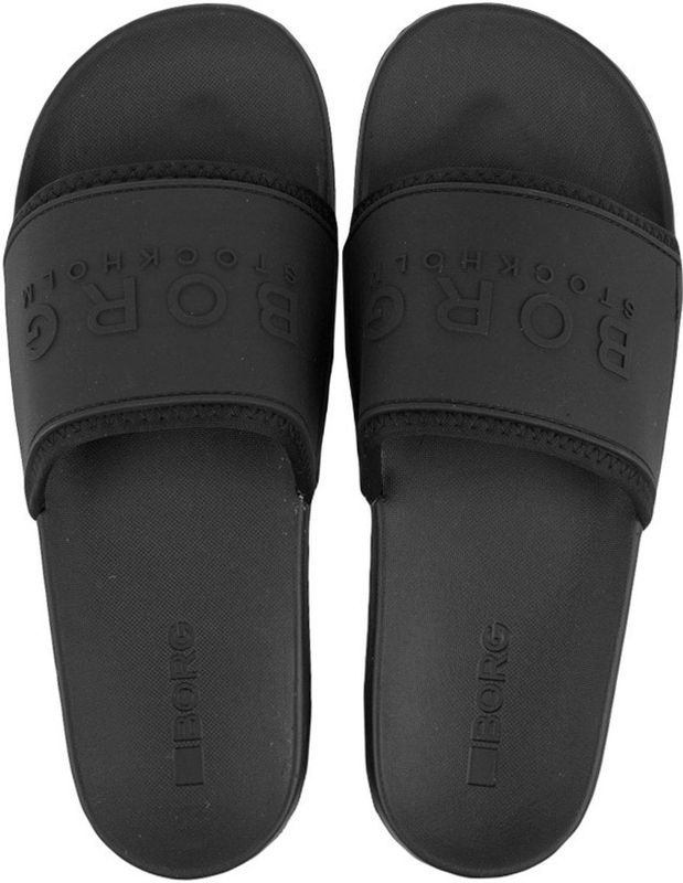 Björn Borg - Romeo - Badslipper - Zwart - 100% TPU-Rubber - EVA Buitenzoole