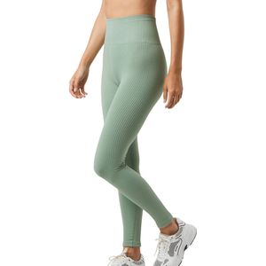 Björn Borg - Studio Seamless Ribbed Tights - Dames Trainingspanty - Zwart - Slim-fit