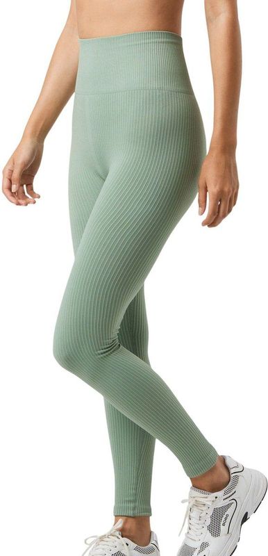 Björn Borg - Studio Seamless Ribbed Tights - Dames Trainingspanty - Zwart - Slim-fit