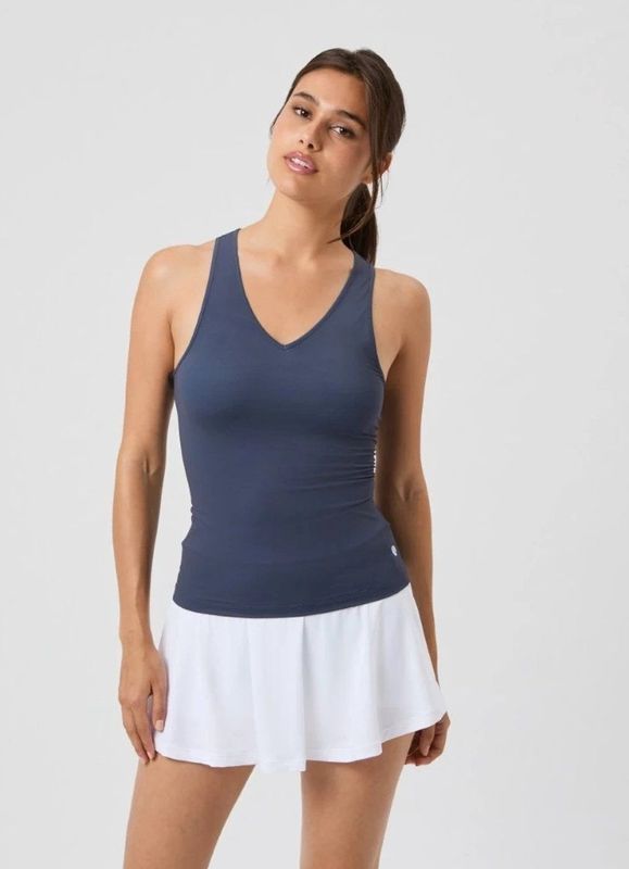 Björn Borg - Ace V Neck Tank Top - Dames - Gerecycled Polyester - Slanke Pasvorm