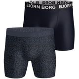 Bjorn Borg - Sports Microfiber Boxers - Navy Blauw - Set van 2