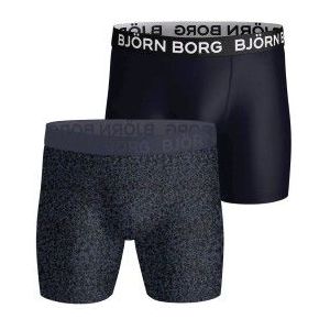 Bjorn Borg - Sports Microfiber Boxers - Navy Blauw - Set van 2