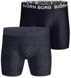 Bjorn Borg - Sports Microfiber Boxers - Navy Blauw - Set van 2