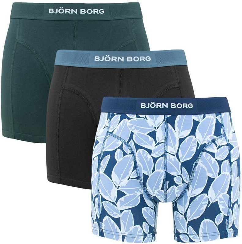 Bjorn Borg - Premium Biologisch Katoenen Boxershorts - Blauw - 3-pack