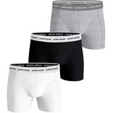 Bjorn Borg - Cotton Stretch - Boxershorts - Grijs Zwart Wit - 3-pack